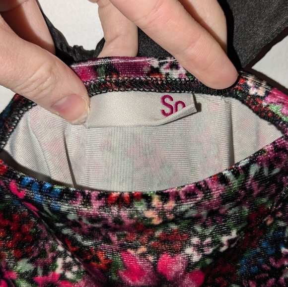 floral cropped blouse - Picture 4 of 5